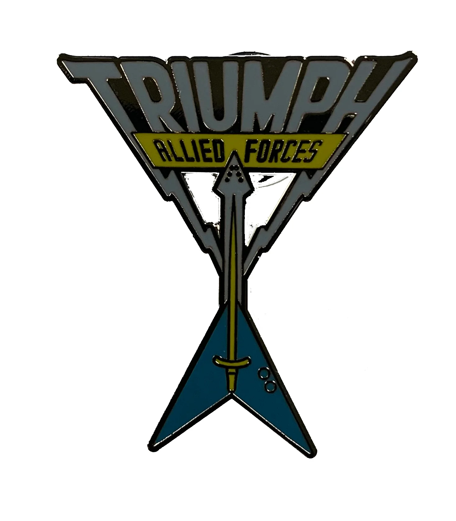 Allied Forces Enamel Stick Post Pin